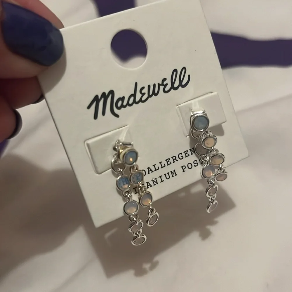 💎 Madewell stacked stone earrings NWT 💎 - Picture 2 of 4